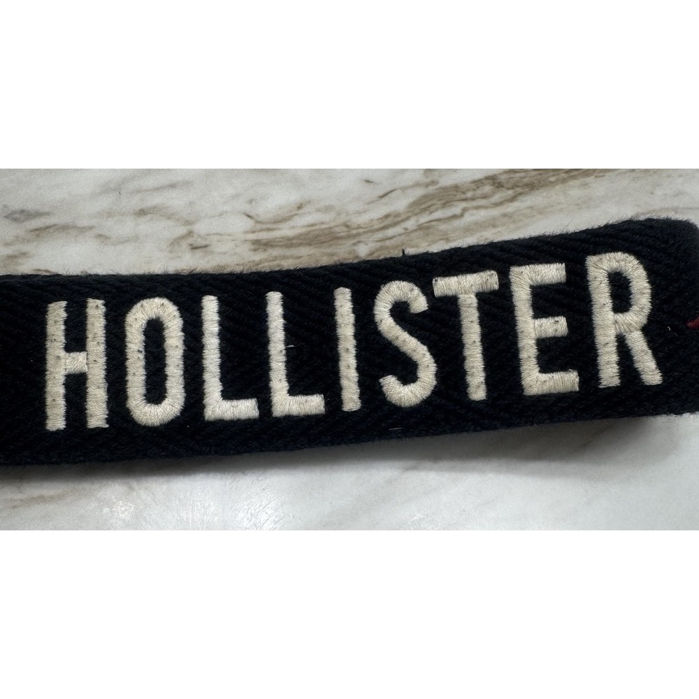 Hollister D-ring Belt Adjustable M/L 40'  Red‎ Bird Navy Blue - Picture 2 of 6